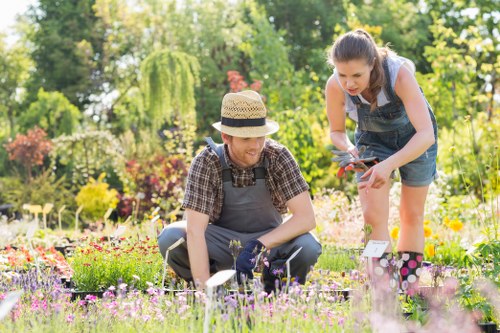 Landscaping team working under ethical labour standards in Stratford