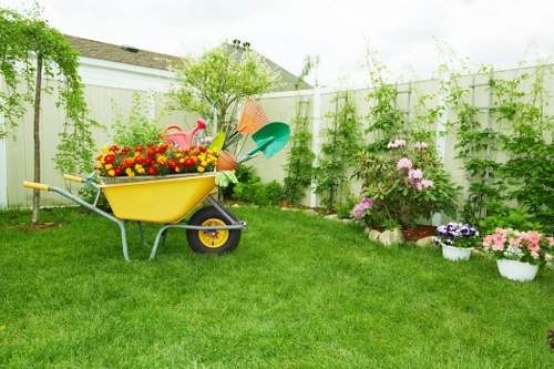 Garden construction and landscaping in a Stratford back garden